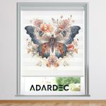 پرده زبرا طرح پروانه
